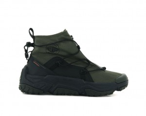Basket Palladium Off-grid Hi Zip Waterproof + Enfant Vert Olive | IX2679043