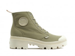 Botte Palladium Pallabase Twill Femme Dune | AG2436958
