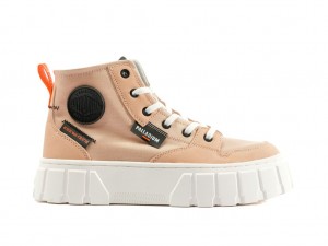 Botte Palladium Pallatower Hi Femme Beige | HE8195432