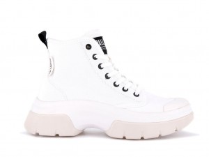 Botte Palladium Pallawave Femme Blanche | TW0567812