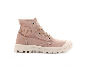 Botte Palladium Pampa Hi Femme Rose Rouge Foncé | ET5681792