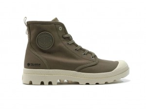 Botte Palladium Pampa Hi Zip Organic Homme Vert | MS0145736