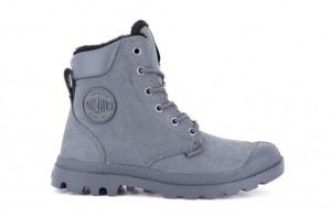 Botte Palladium Pampa Sport Cuff Wps Enfant Grise Foncé | EO0931748