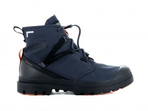 Botte Palladium Pampa Travel Lite+ Waterproof Enfant Indigo | GW4138297