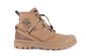 Botte Palladium Pampa Travel Lite+ Waterproof Enfant Marron | WI2746038