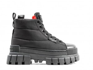 Botte Palladium Revolt Boot Overcush Femme Noir Noir | HT1540369