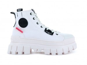 Botte Palladium Revolt Hi Tx Femme Blanche | SN3095618