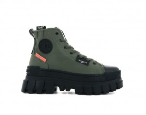 Botte Palladium Revolt Hi Tx Femme Vert Olive | HA5629173