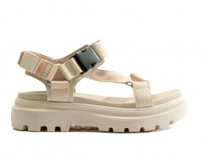Sandale Palladium Pallacruise Strap Femme Marron | IQ9476312